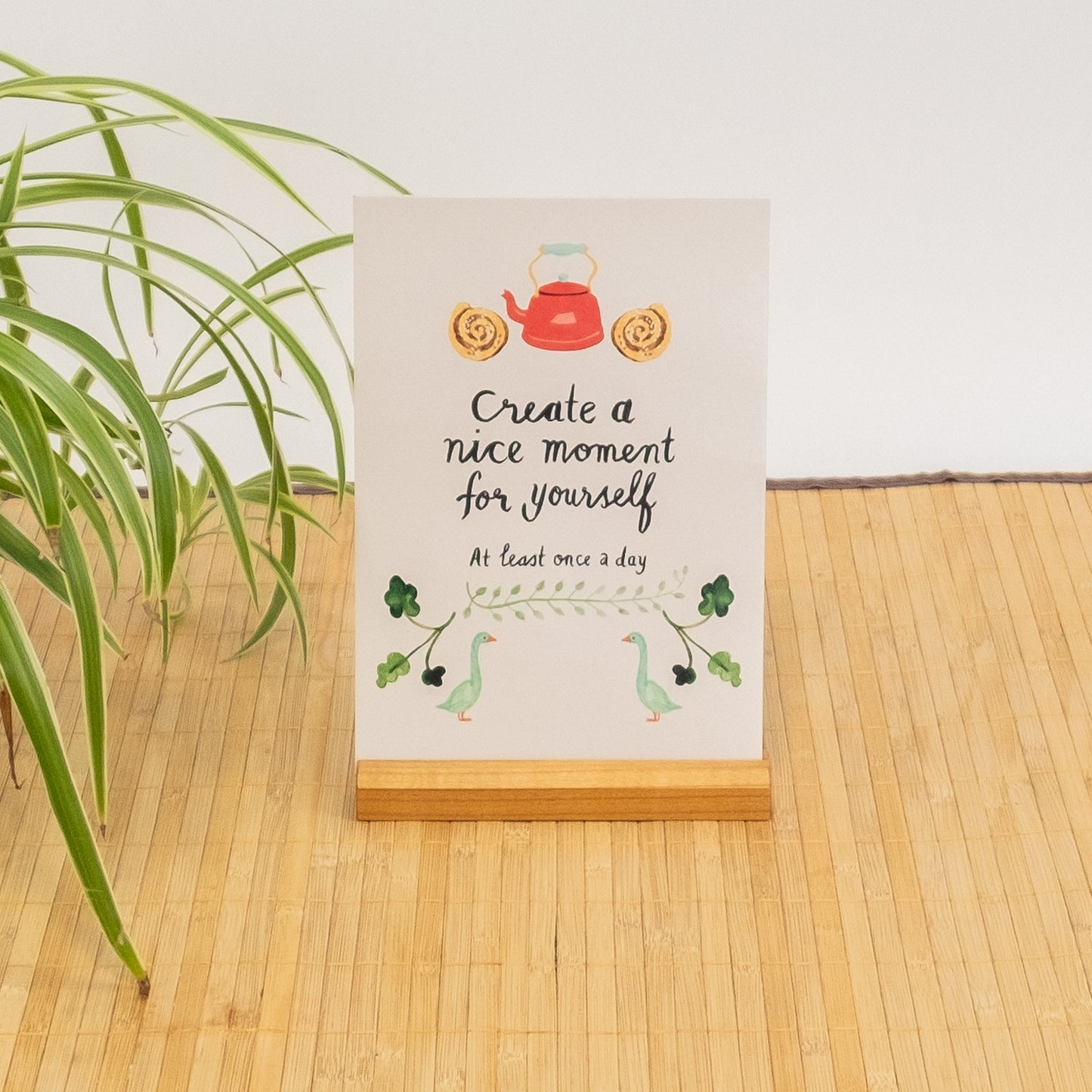 Kartenständer aus hochwertigen Eichenholz