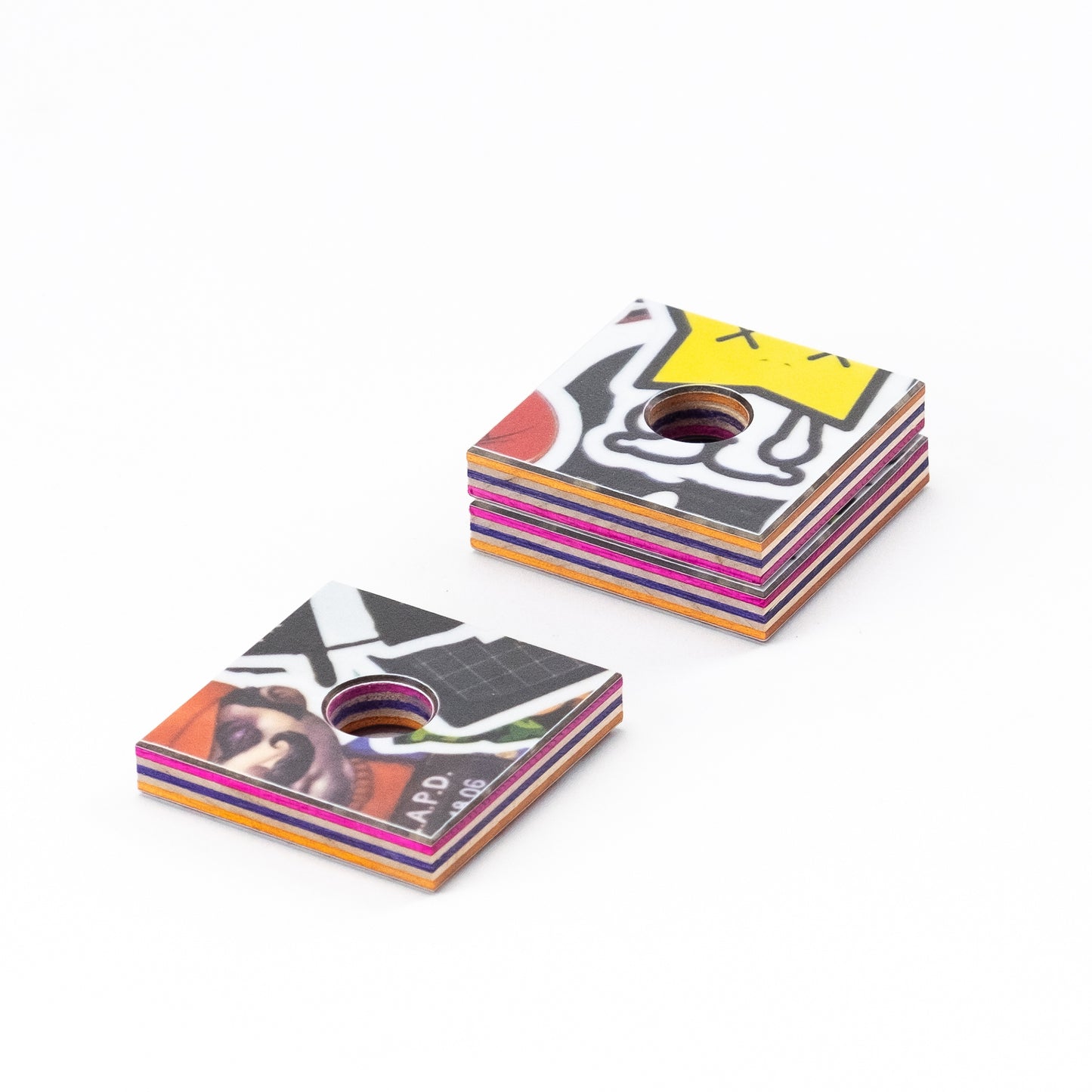 Reagenzglas Plättchen: Comic, 2 Stk.