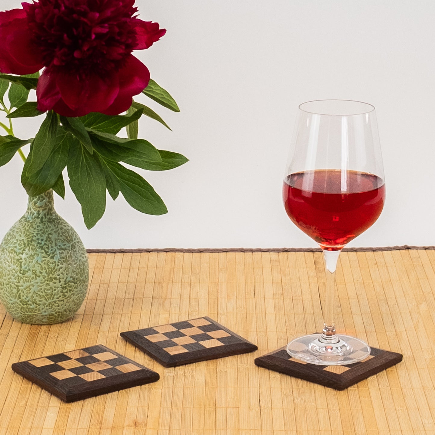 Untersetzer aus Holz - Schach Design, 1 Stk.