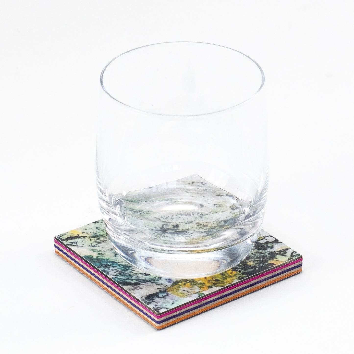 Untersetzer aus  langlebigen Schichtholz: Kunst, 1 Stk.