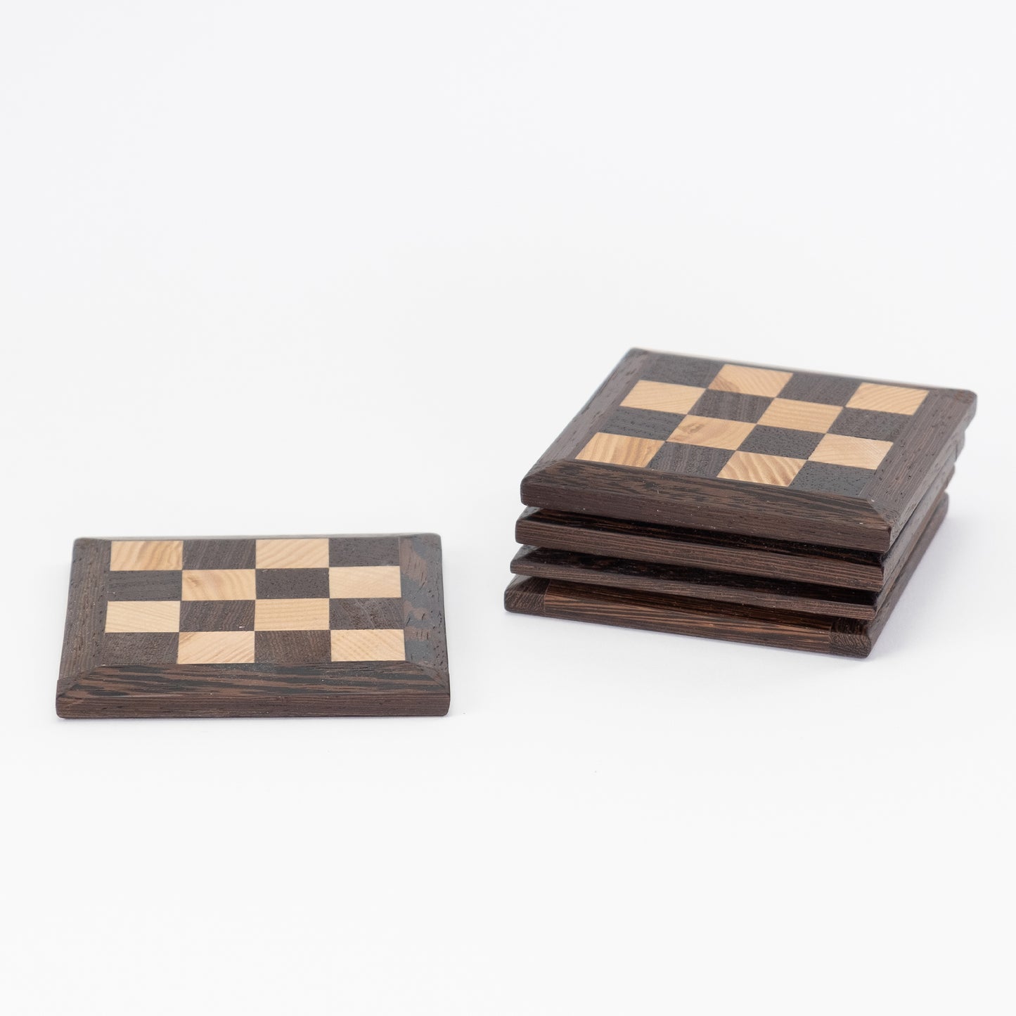 Untersetzer aus Holz - Schach Design, 1 Stk.